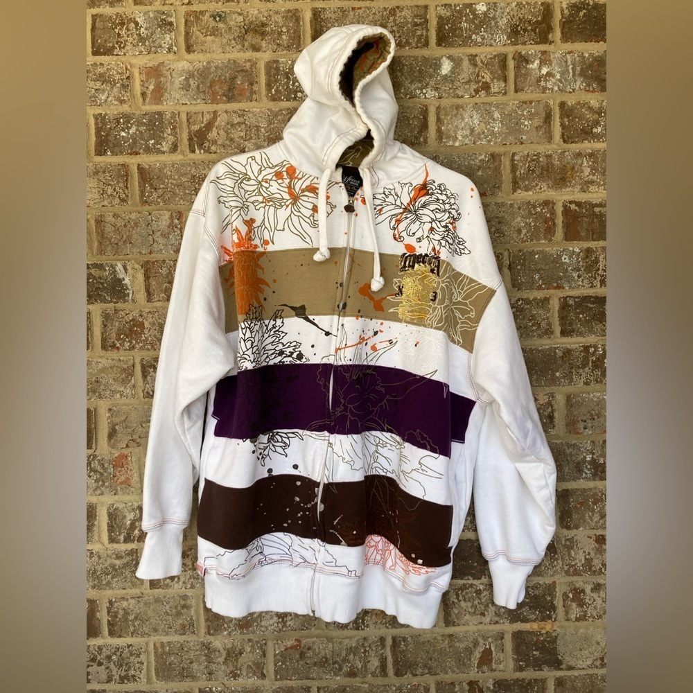 Vintage Mecca hoodie hooded sweatshirt size XL 1990’s Y2K graphic design
